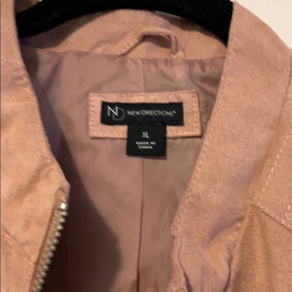 XL New Directions pink suede jacket - Picture 2 of 6